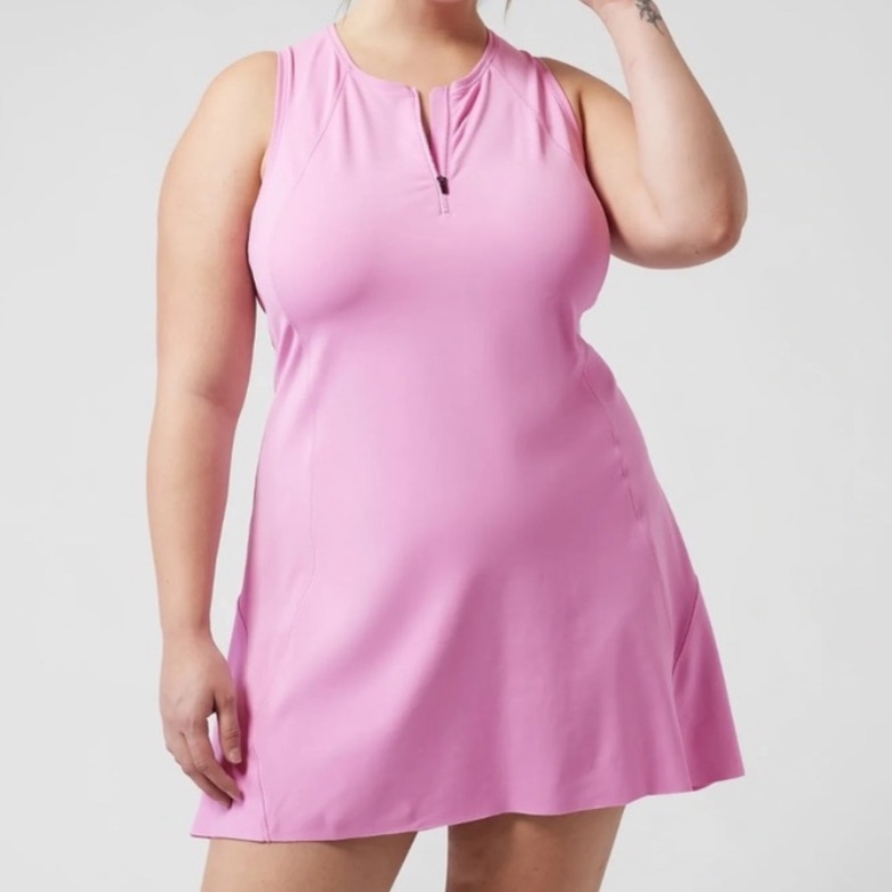 Athleta Ace Tennis Dress Quartz Pink‎ 1X